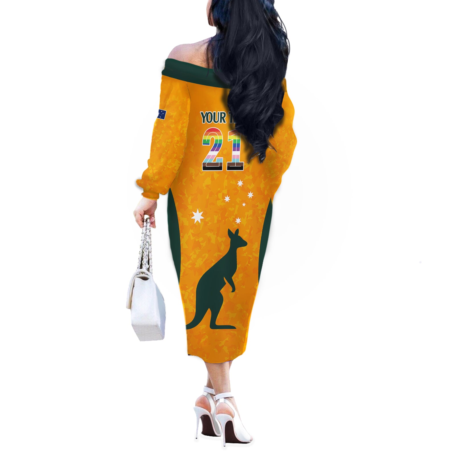 custom-australia-matildas-pride-with-kangaroo-off-the-shoulder-long-sleeve-dress