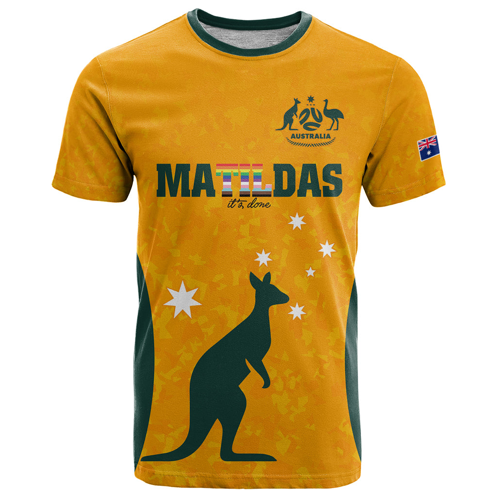 Custom Australia Matildas Pride With Kangaroo T Shirt LT9 - Vibe Hoodie Shop