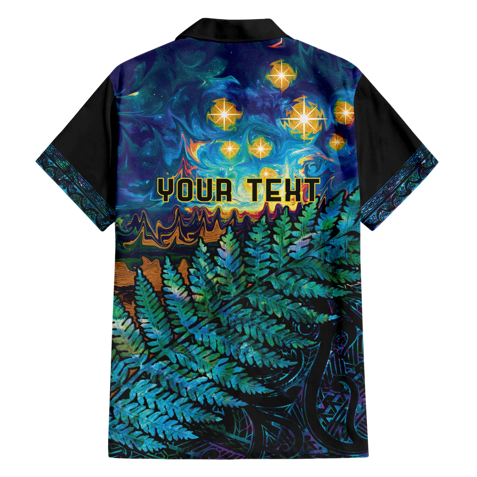 Matariki Te Tau Hou Maori Hawaiian Shirt New Zealand Silver Fern Night Starry Sky - Vibe Hoodie Shop