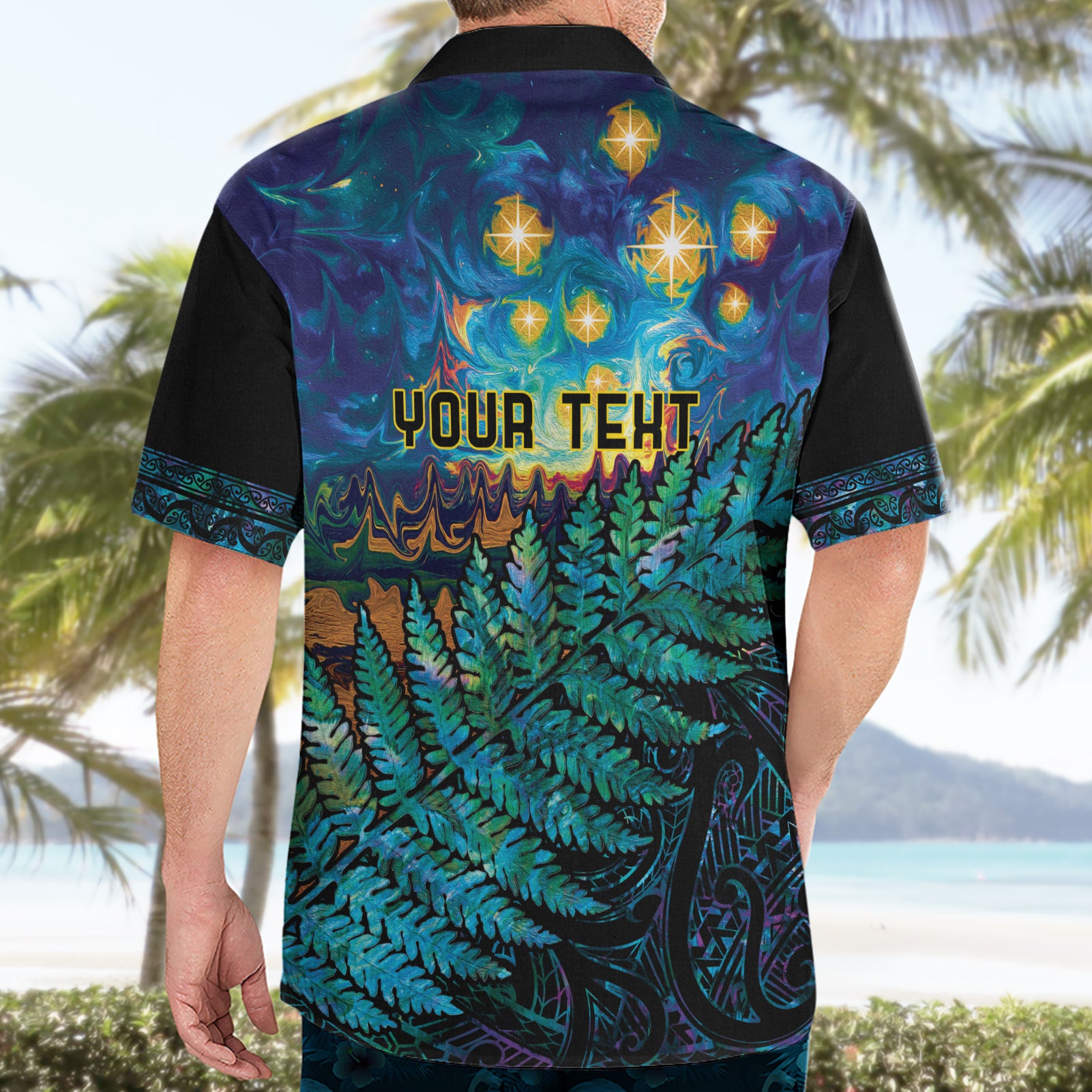 Matariki Te Tau Hou Maori Hawaiian Shirt New Zealand Silver Fern Night Starry Sky - Vibe Hoodie Shop