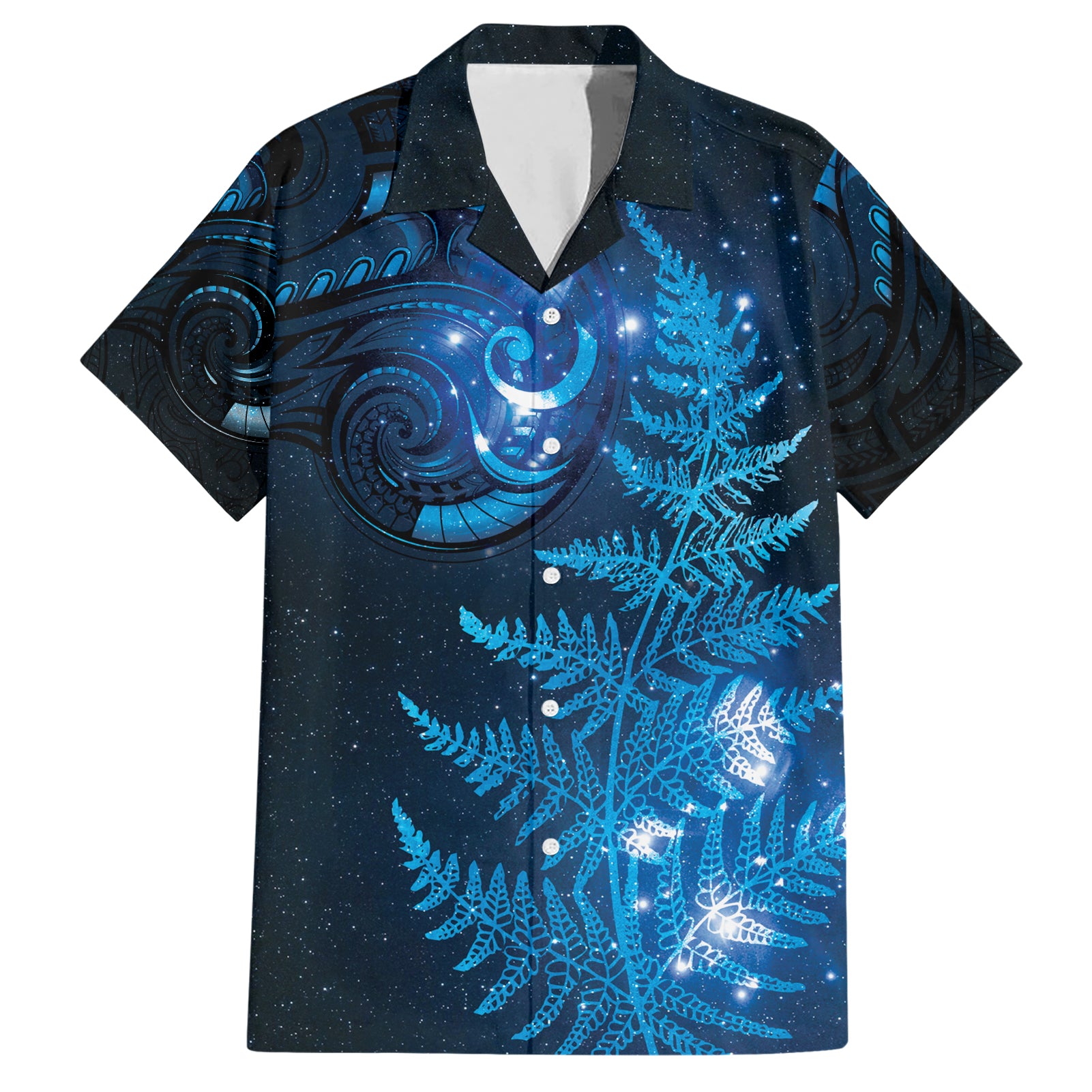 New Zealand Matariki Hawaiian Shirt Blue Milky Way Stars Night Sky - Vibe Hoodie Shop