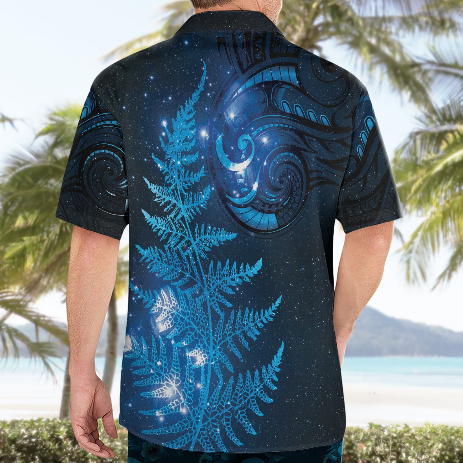 New Zealand Matariki Hawaiian Shirt Blue Milky Way Stars Night Sky - Vibe Hoodie Shop