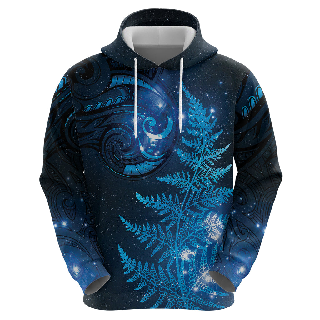 New Zealand Matariki Hoodie Blue Milky Way Stars Night Sky LT9 - Vibe Hoodie Shop