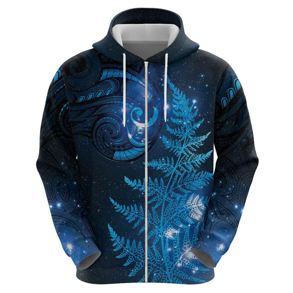 New Zealand Matariki Hoodie Blue Milky Way Stars Night Sky LT9 - Vibe Hoodie Shop