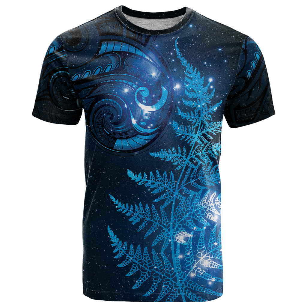 New Zealand Matariki T Shirt Blue Milky Way Stars Night Sky LT9 - Vibe Hoodie Shop