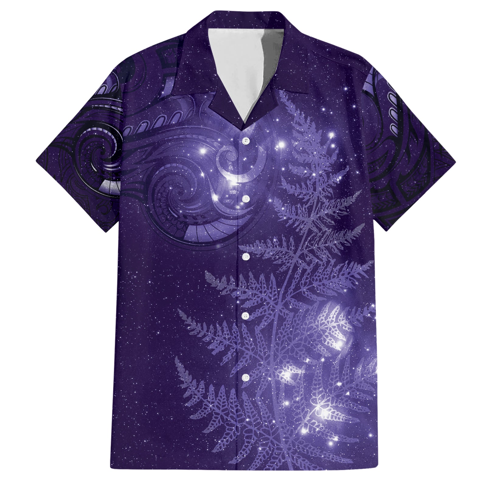 New Zealand Matariki Hawaiian Shirt Purple Milky Way Stars Night Sky - Vibe Hoodie Shop