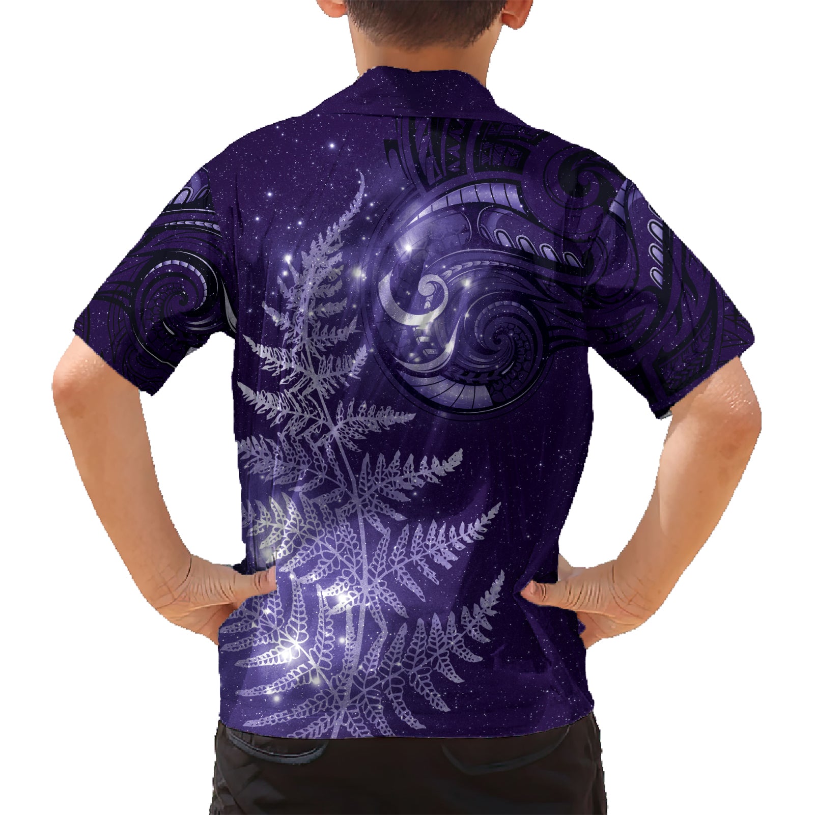 New Zealand Matariki Hawaiian Shirt Purple Milky Way Stars Night Sky - Vibe Hoodie Shop