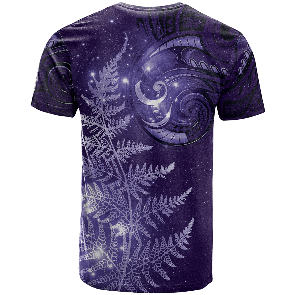 New Zealand Matariki T Shirt Purple Milky Way Stars Night Sky LT9 - Vibe Hoodie Shop