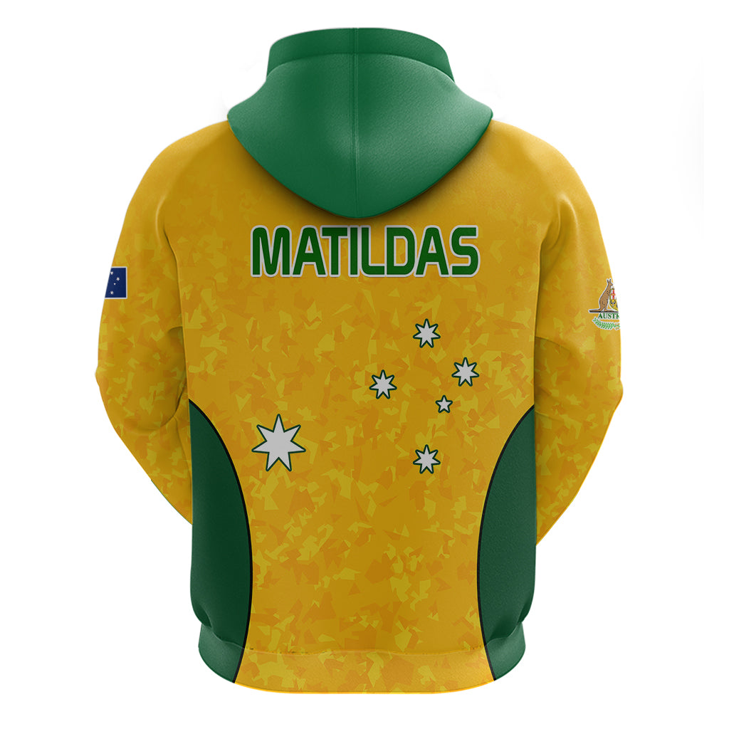 Australia Soccer Hoodie Socceroos With Kangaroo - Matildas 2023 LT9 - Vibe Hoodie Shop