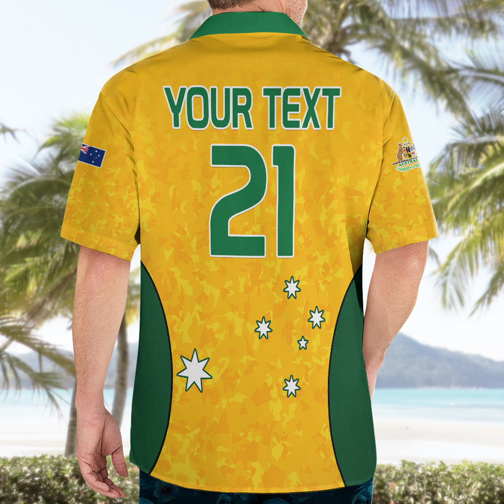 (Custom Text And Number) Australia Soccer Hawaiian Shirt Socceroos With Kangaroo - Matildas 2023 - Vibe Hoodie Shop