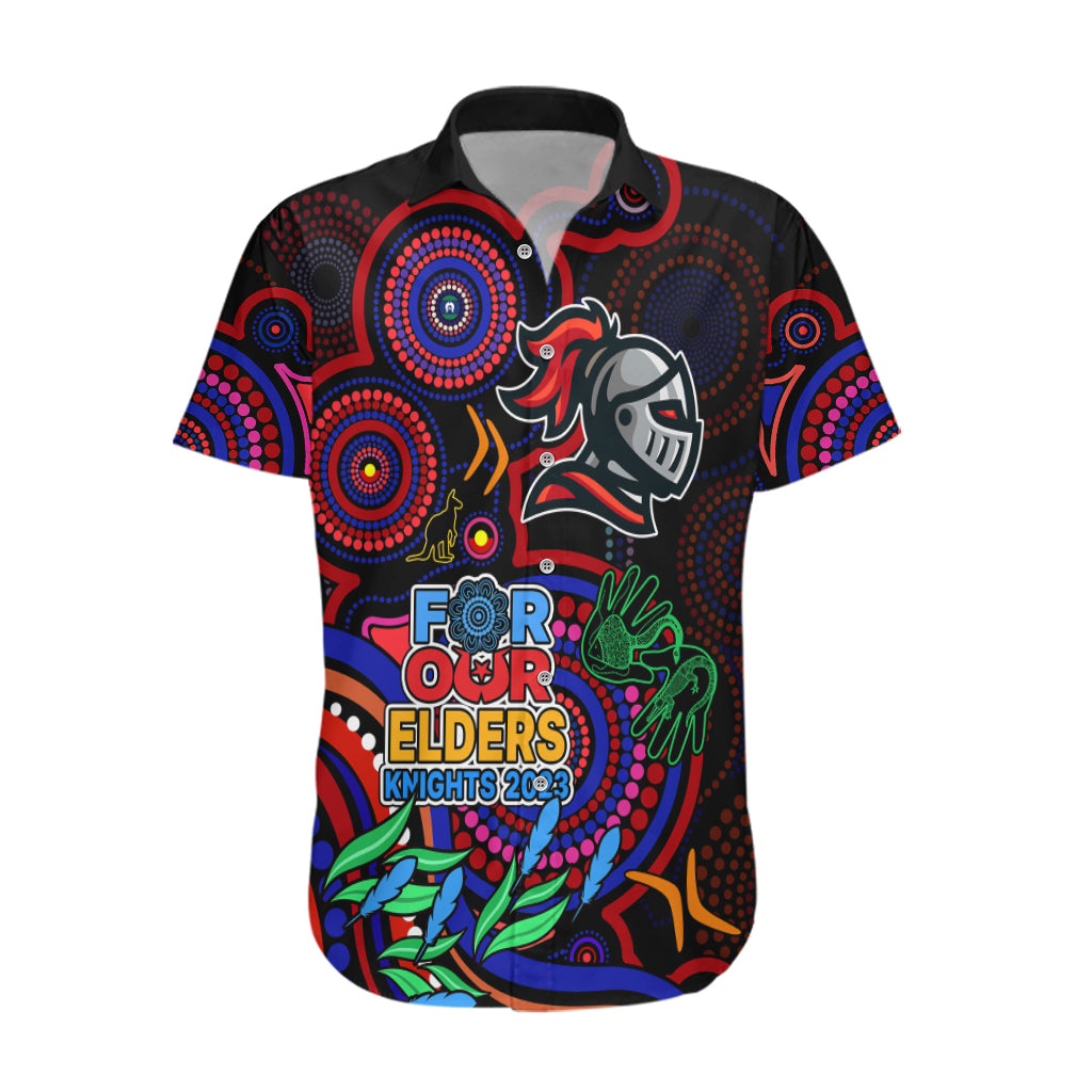 Knights Rugby Aboriginal Art Hawaiian Shirt NAIDOC Indigenous Tribal - Vibe Hoodie Shop