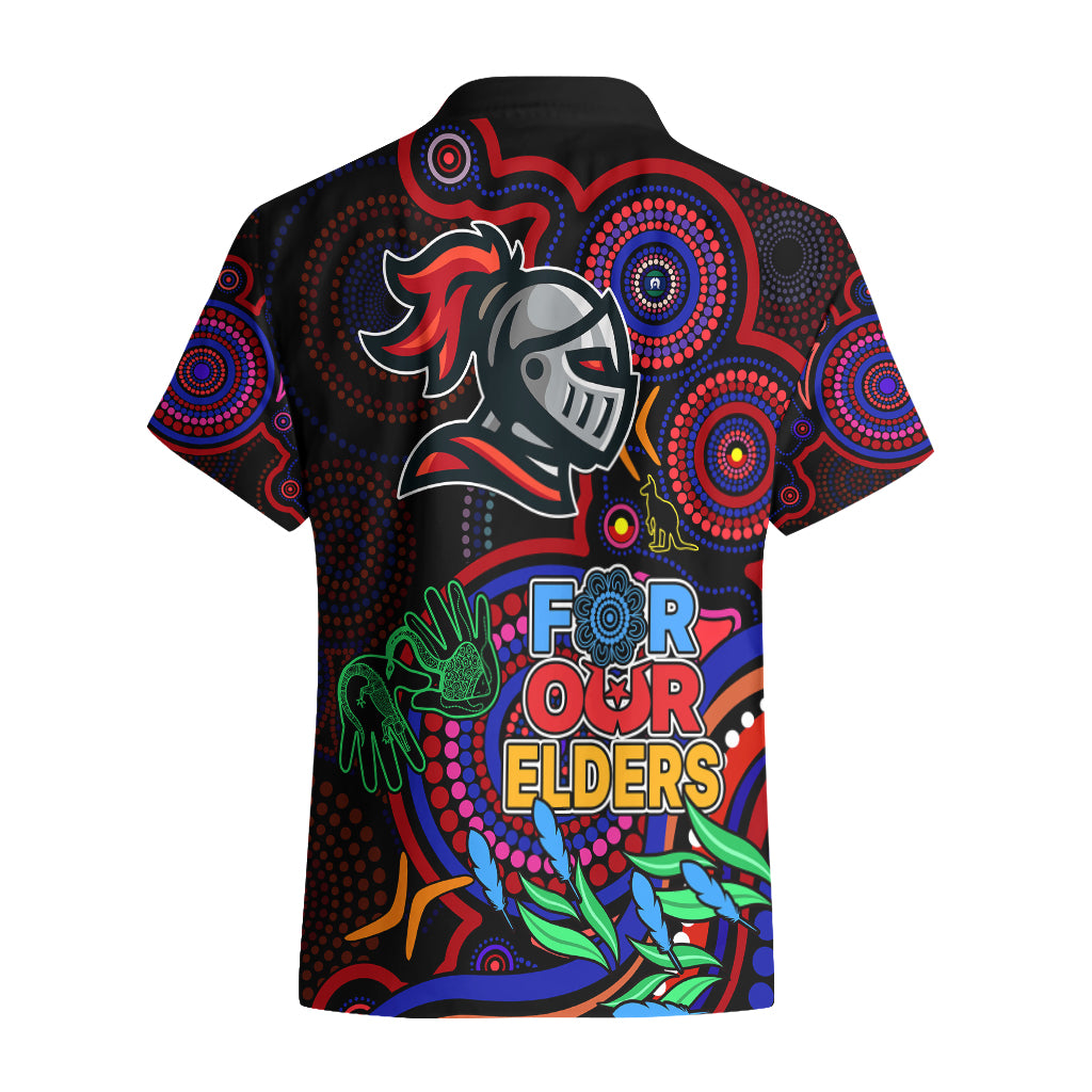 Knights Rugby Aboriginal Art Hawaiian Shirt NAIDOC Indigenous Tribal - Vibe Hoodie Shop