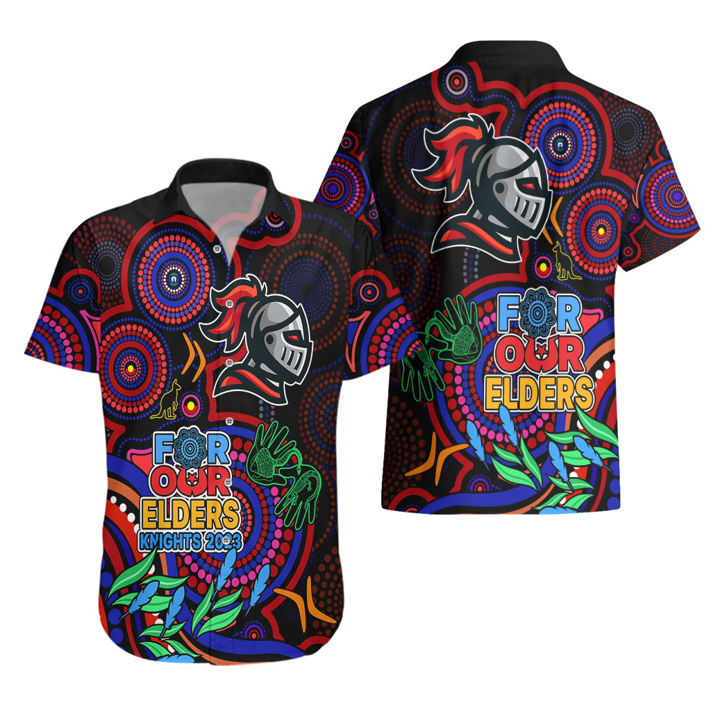 Knights Rugby Aboriginal Art Hawaiian Shirt NAIDOC Indigenous Tribal - Vibe Hoodie Shop
