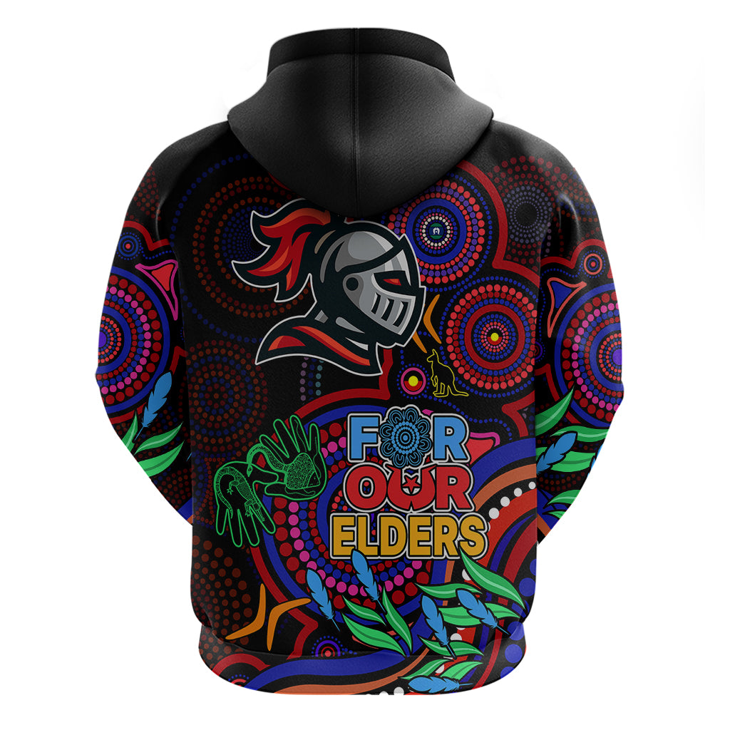 Knights Rugby Aboriginal Art Hoodie NAIDOC Indigenous Tribal LT9 - Vibe Hoodie Shop