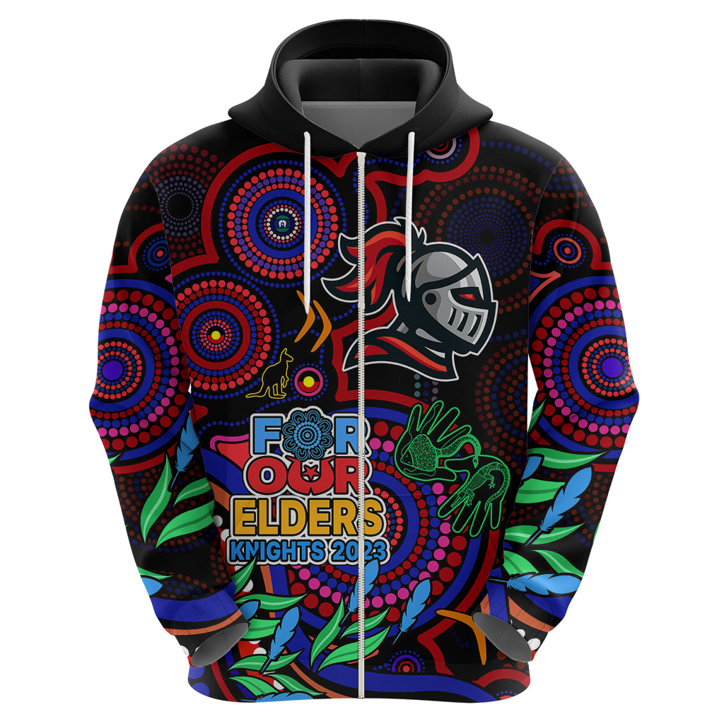 Knights Rugby Aboriginal Art Hoodie NAIDOC Indigenous Tribal LT9 - Vibe Hoodie Shop