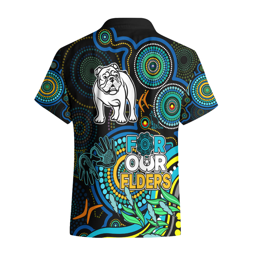 Bulldogs Rugby Aboriginal Art Hawaiian Shirt NAIDOC Indigenous Tribal - Vibe Hoodie Shop