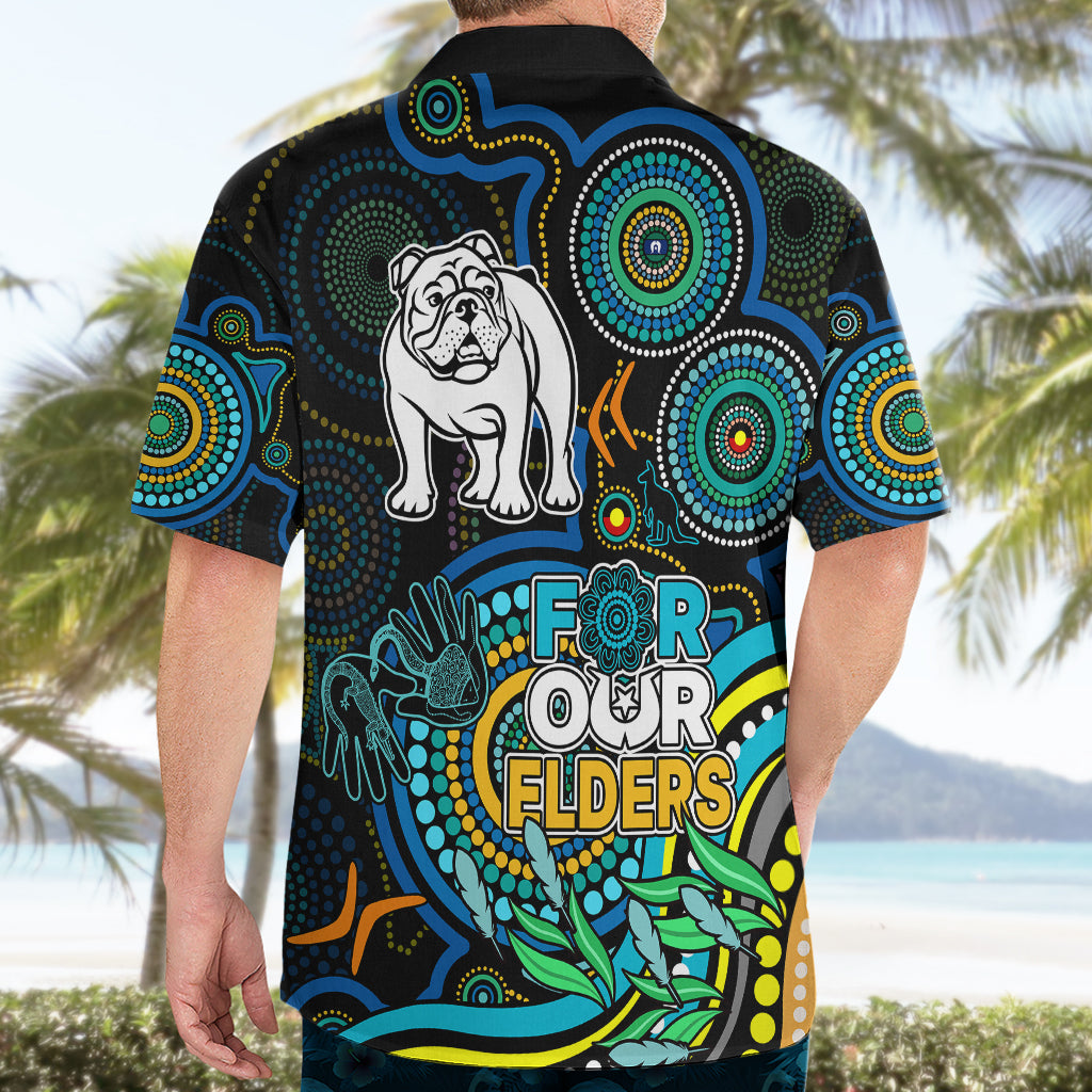 Bulldogs Rugby Aboriginal Art Hawaiian Shirt NAIDOC Indigenous Tribal - Vibe Hoodie Shop