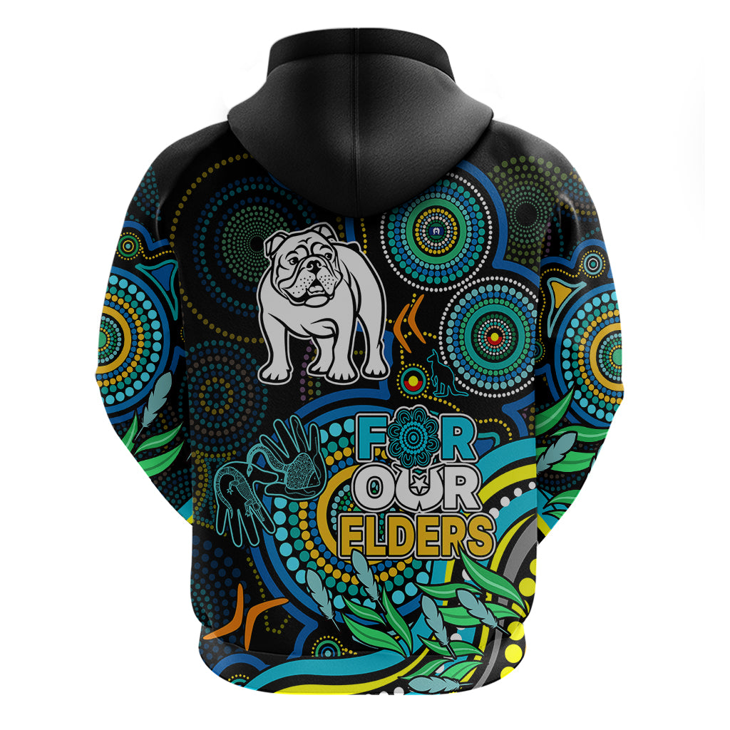 Bulldogs Rugby Aboriginal Art Hoodie NAIDOC Indigenous Tribal LT9 - Vibe Hoodie Shop