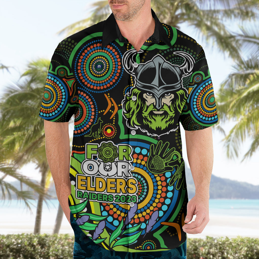 Raiders Rugby Aboriginal Art Hawaiian Shirt NAIDOC Indigenous Tribal - Vibe Hoodie Shop