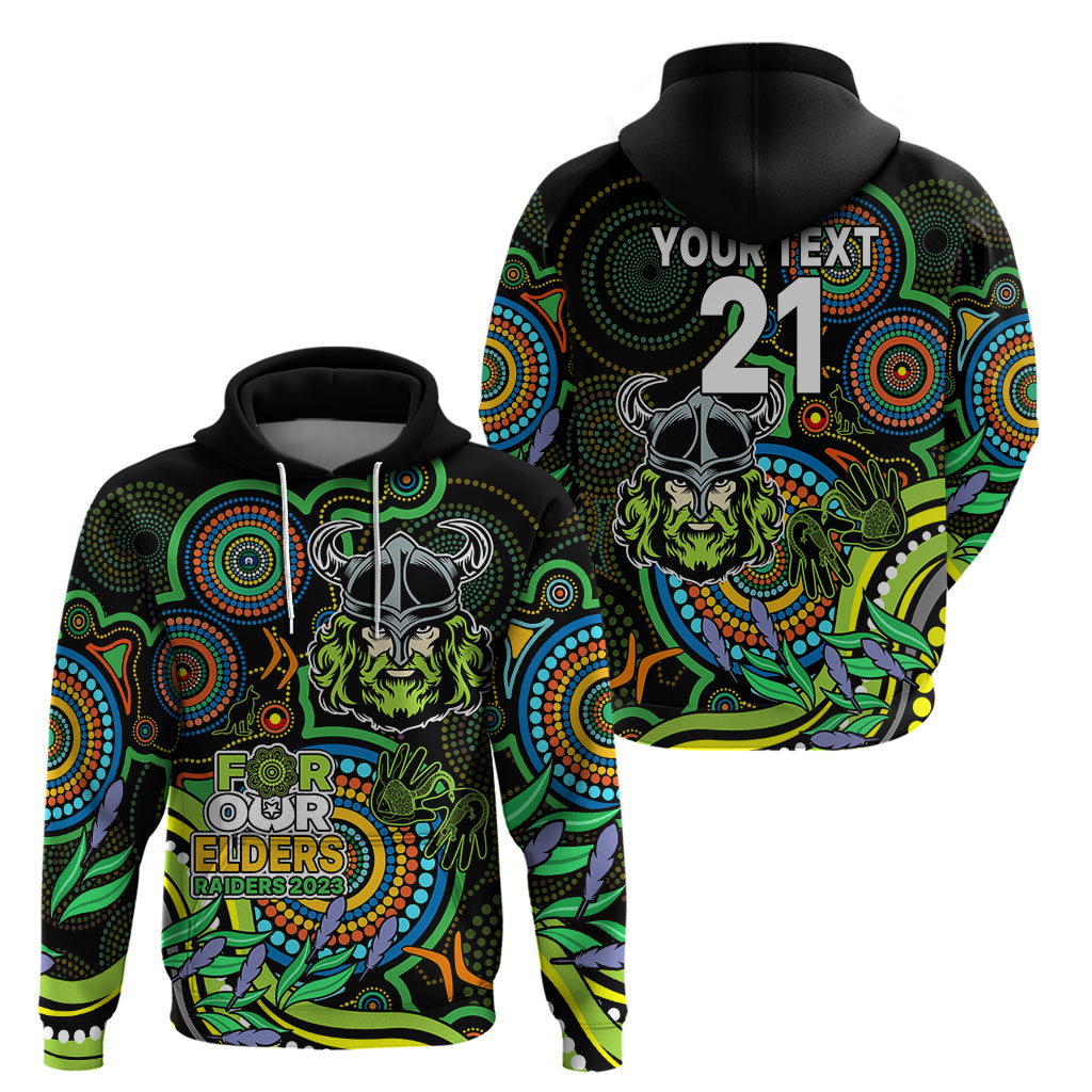 Custom Raiders Rugby Aboriginal Art Hoodie NAIDOC Indigenous Tribal LT9 - Vibe Hoodie Shop