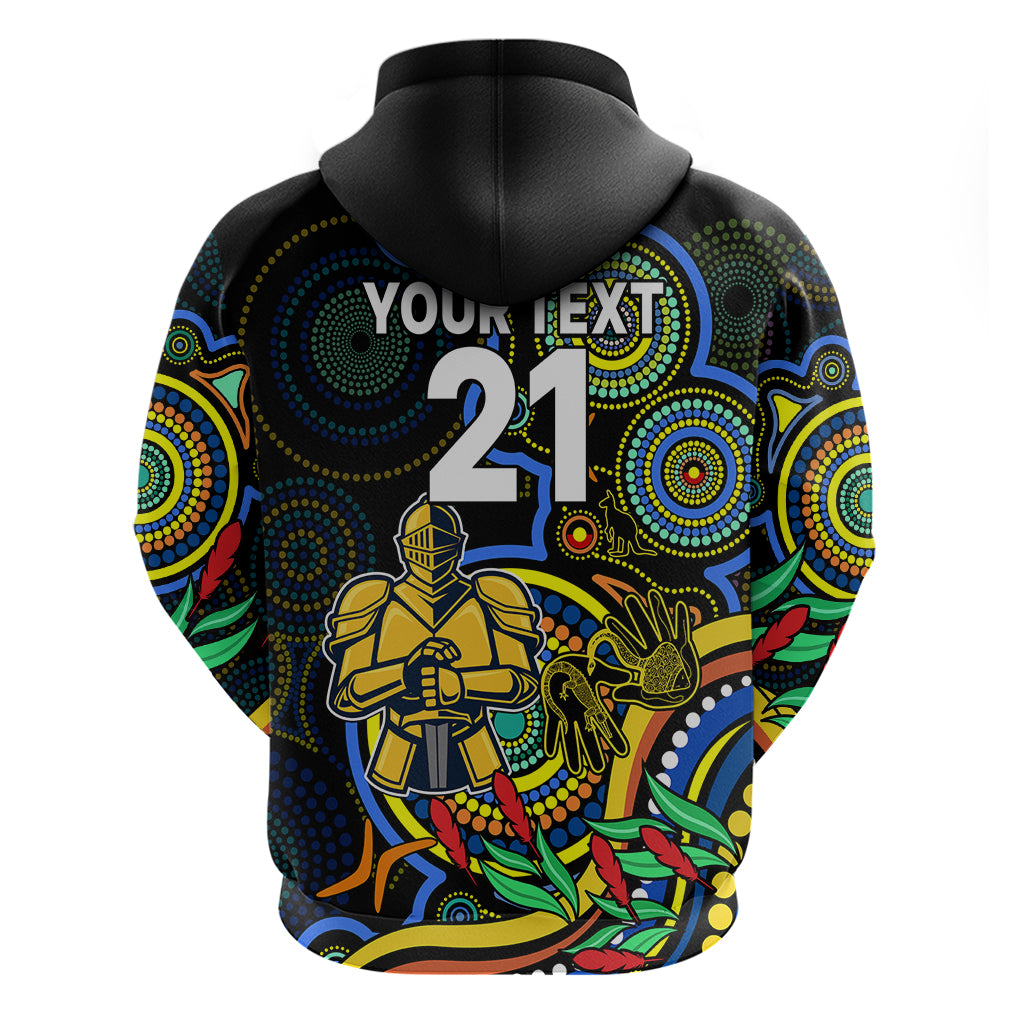 Custom Titans Rugby Aboriginal Art Hoodie NAIDOC Indigenous Tribal LT9 - Vibe Hoodie Shop