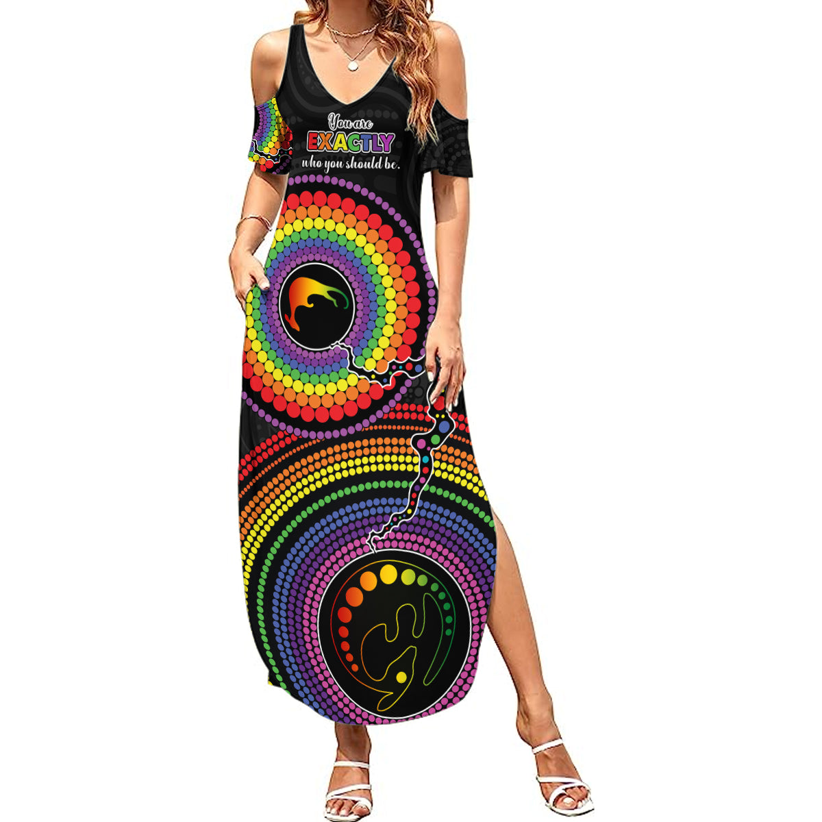 australia-lgbt-summer-maxi-dress-you-are-exactly-who-you-should-be-aboriginal-style