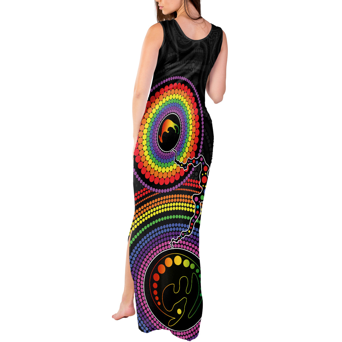 australia-lgbt-tank-maxi-dress-you-are-exactly-who-you-should-be-aboriginal-style