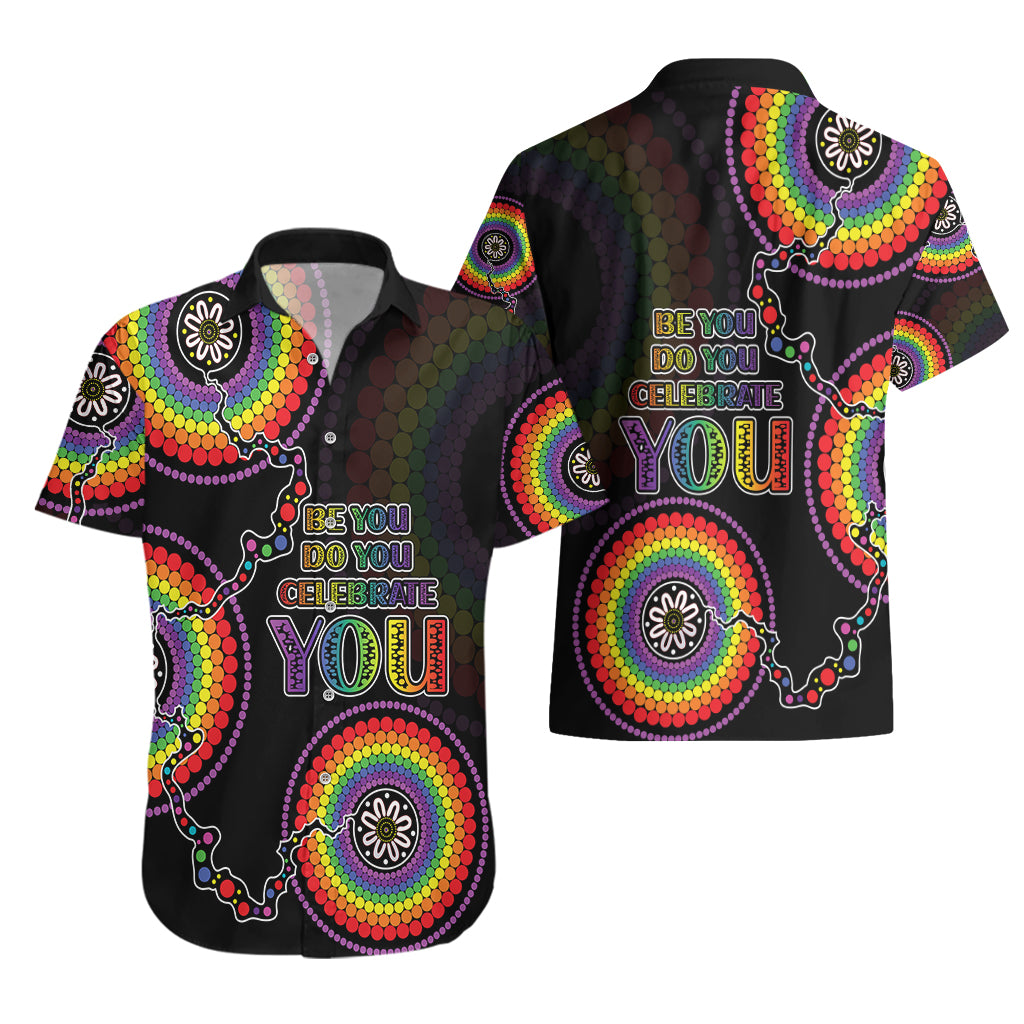 Australia LGBT Hawaiian Shirt Be You Do You Celebrate You Aboriginal Style - Vibe Hoodie Shop