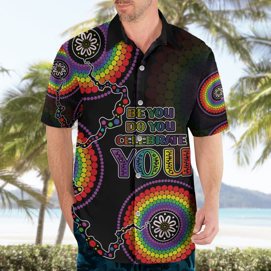 Australia LGBT Hawaiian Shirt Be You Do You Celebrate You Aboriginal Style - Vibe Hoodie Shop