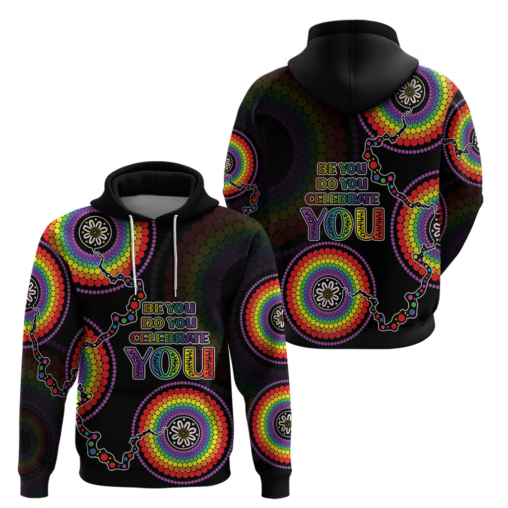 Australia LGBT Hoodie Be You Do You Celebrate You Aboriginal Style LT9 - Vibe Hoodie Shop