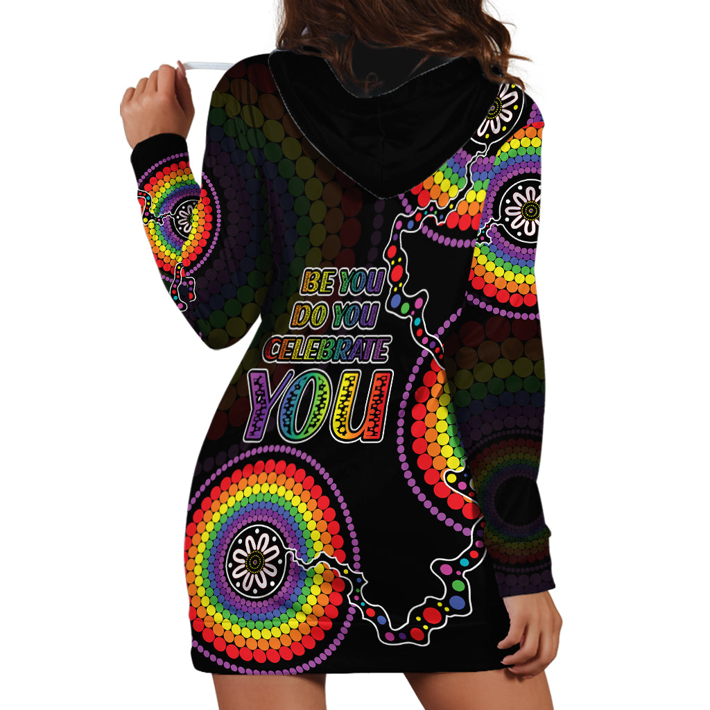 Australia LGBT Hoodie Dress Be You Do You Celebrate You Aboriginal Style - Vibe Hoodie Shop