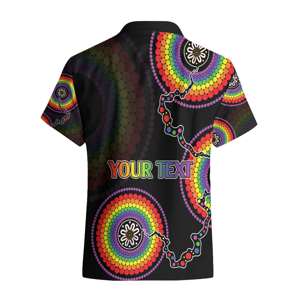 Personalised Australia LGBT Hawaiian Shirt Be You Do You Celebrate You Aboriginal Style - Vibe Hoodie Shop