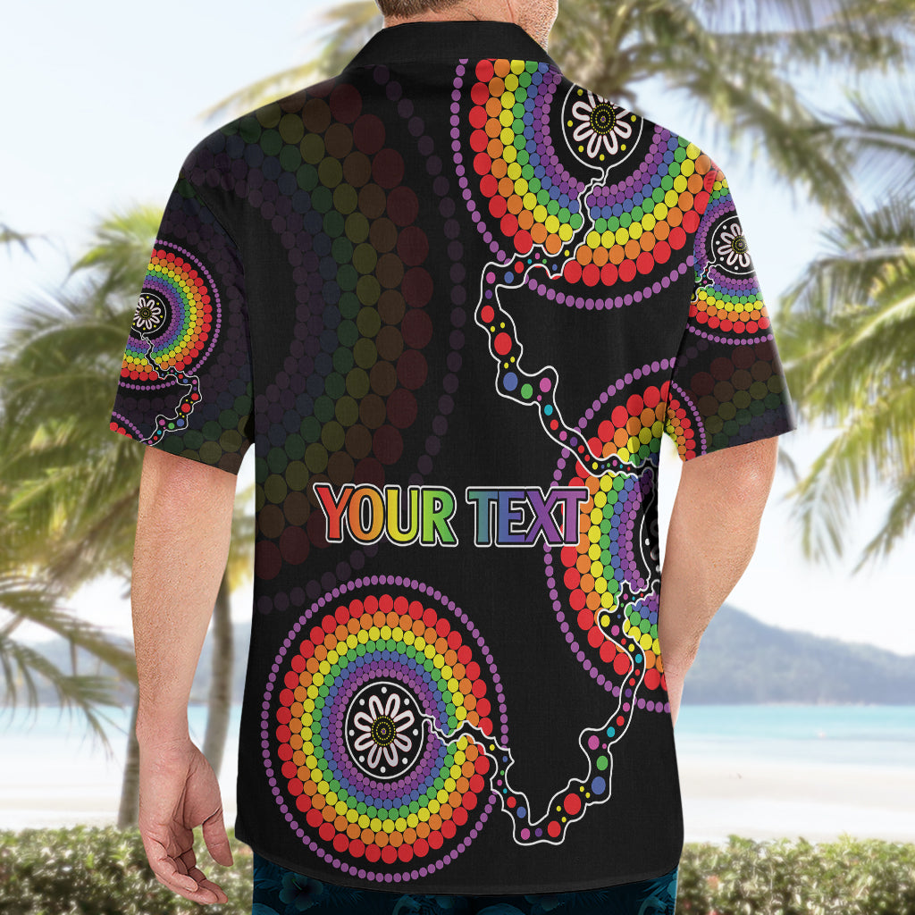 Personalised Australia LGBT Hawaiian Shirt Be You Do You Celebrate You Aboriginal Style - Vibe Hoodie Shop