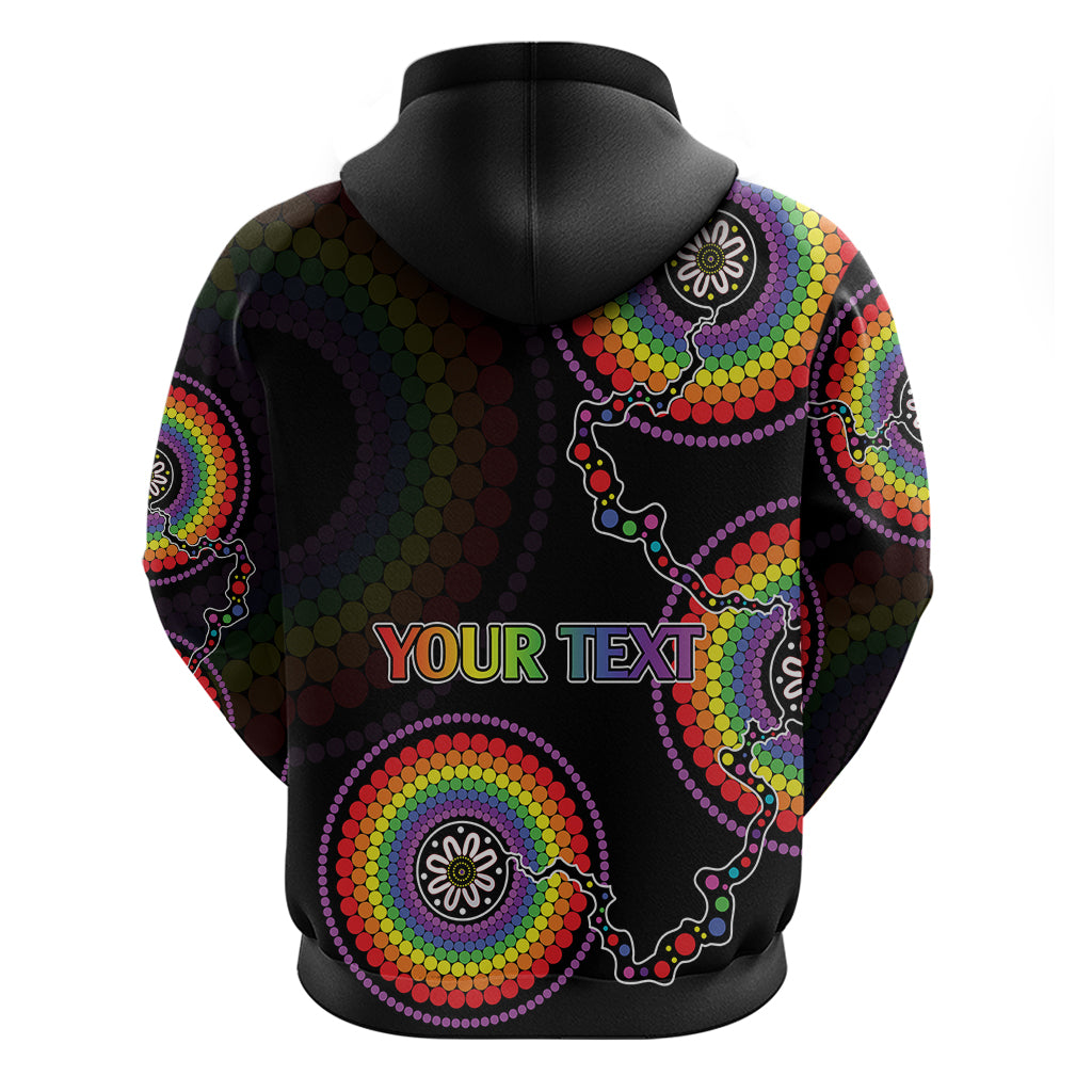 Personalised Australia LGBT Hoodie Be You Do You Celebrate You Aboriginal Style LT9 - Vibe Hoodie Shop