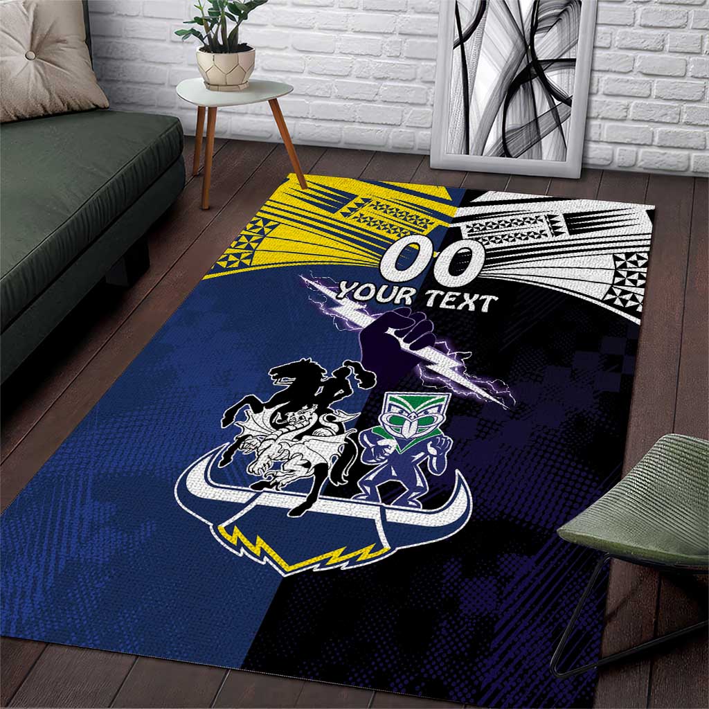 Custom Dragons-Cowboys Combine Storm-Warriors Area Rug Sport Style Version 01 - Vibe Hoodie Shop