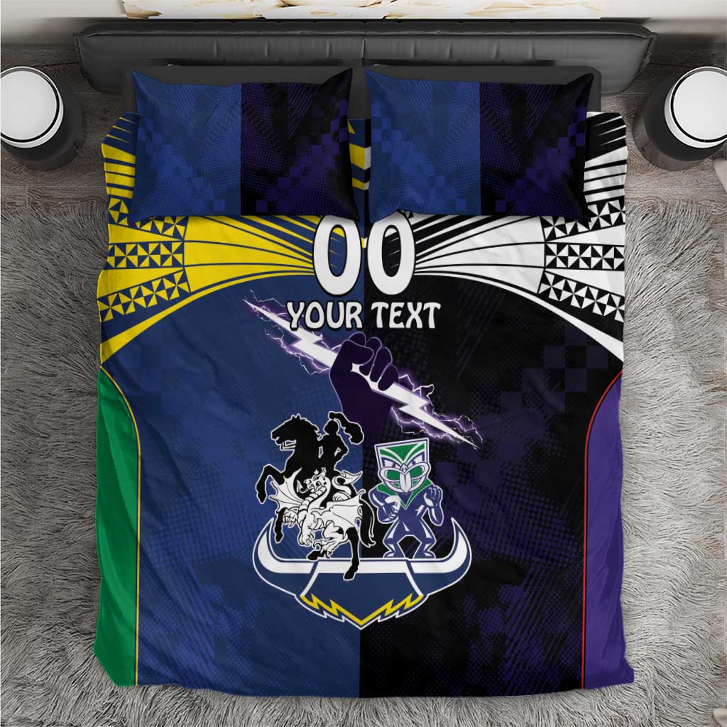 Custom Dragons-Cowboys Combine Storm-Warriors Bedding Set Sport Style Version 01 - Vibe Hoodie Shop