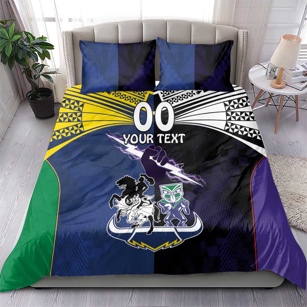 Custom Dragons-Cowboys Combine Storm-Warriors Bedding Set Sport Style Version 01 - Vibe Hoodie Shop