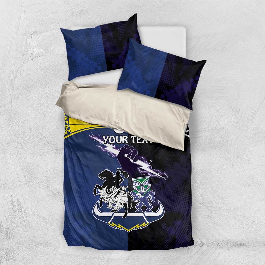 Custom Dragons-Cowboys Combine Storm-Warriors Bedding Set Sport Style Version 01 - Vibe Hoodie Shop