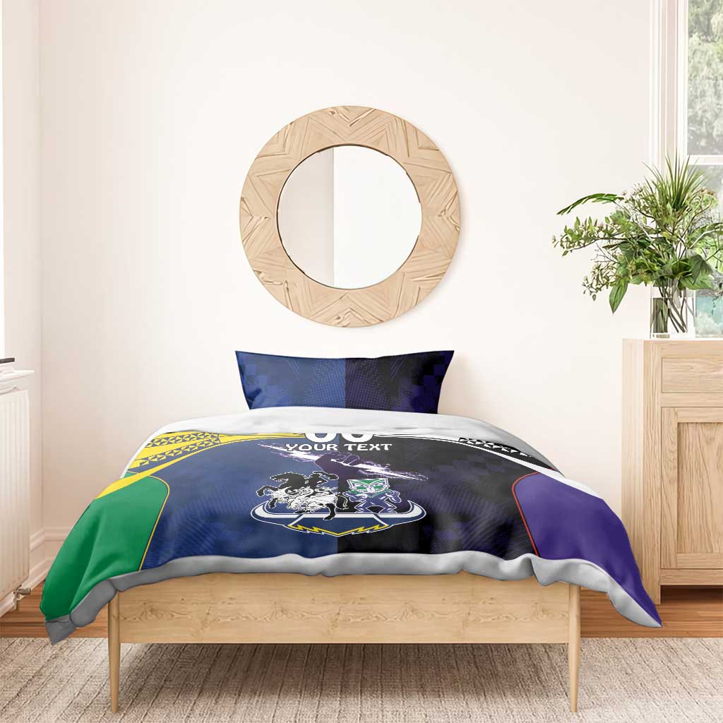 Custom Dragons-Cowboys Combine Storm-Warriors Bedding Set Sport Style Version 01 - Vibe Hoodie Shop