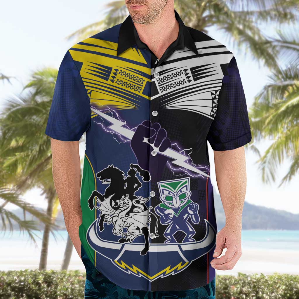 Custom Dragons-Cowboys Combine Storm-Warriors Hawaiian Shirt Sport Style Version 01 - Vibe Hoodie Shop