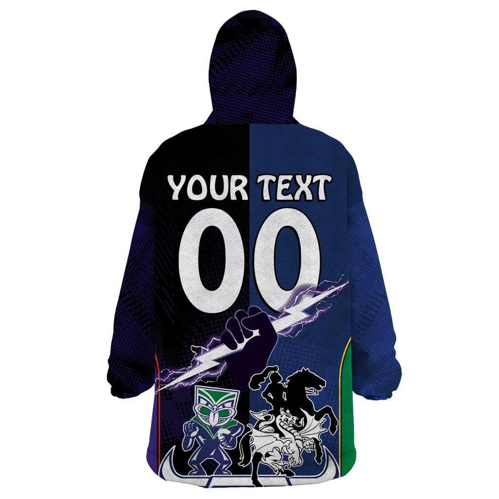 Custom Dragons-Cowboys Combine Storm-Warriors Wearable Blanket Hoodie Sport Style Version 01 - Vibe Hoodie Shop