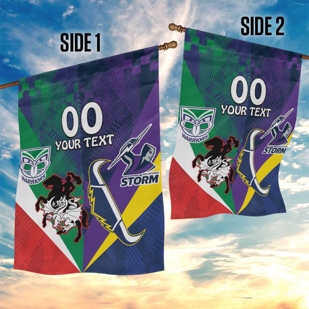 Custom Dragons-Cowboys Combine Storm-Warriors Garden Flag Sport Style Version 02 - Vibe Hoodie Shop