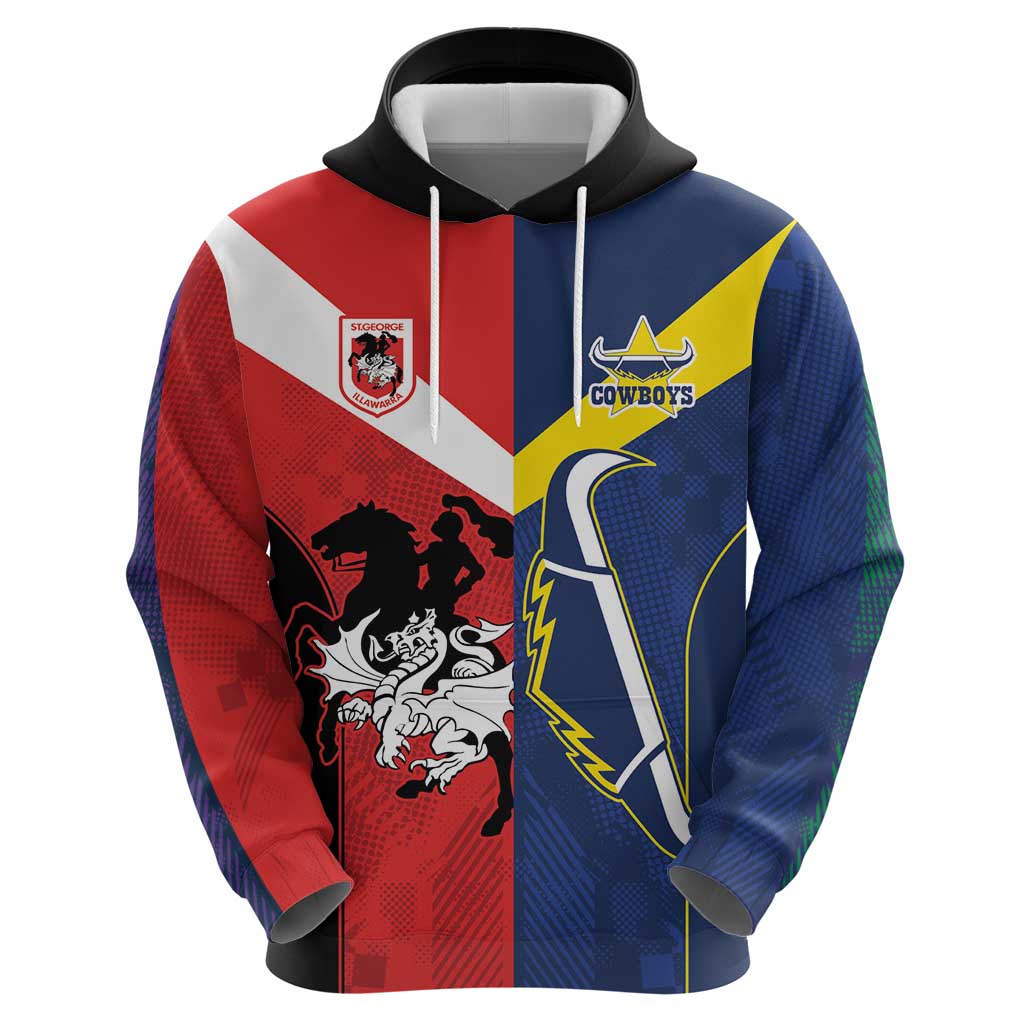 Custom Dragons-Cowboys Combine Storm-Warriors Hoodie Sport Style Version 02 LT9 - Vibe Hoodie Shop