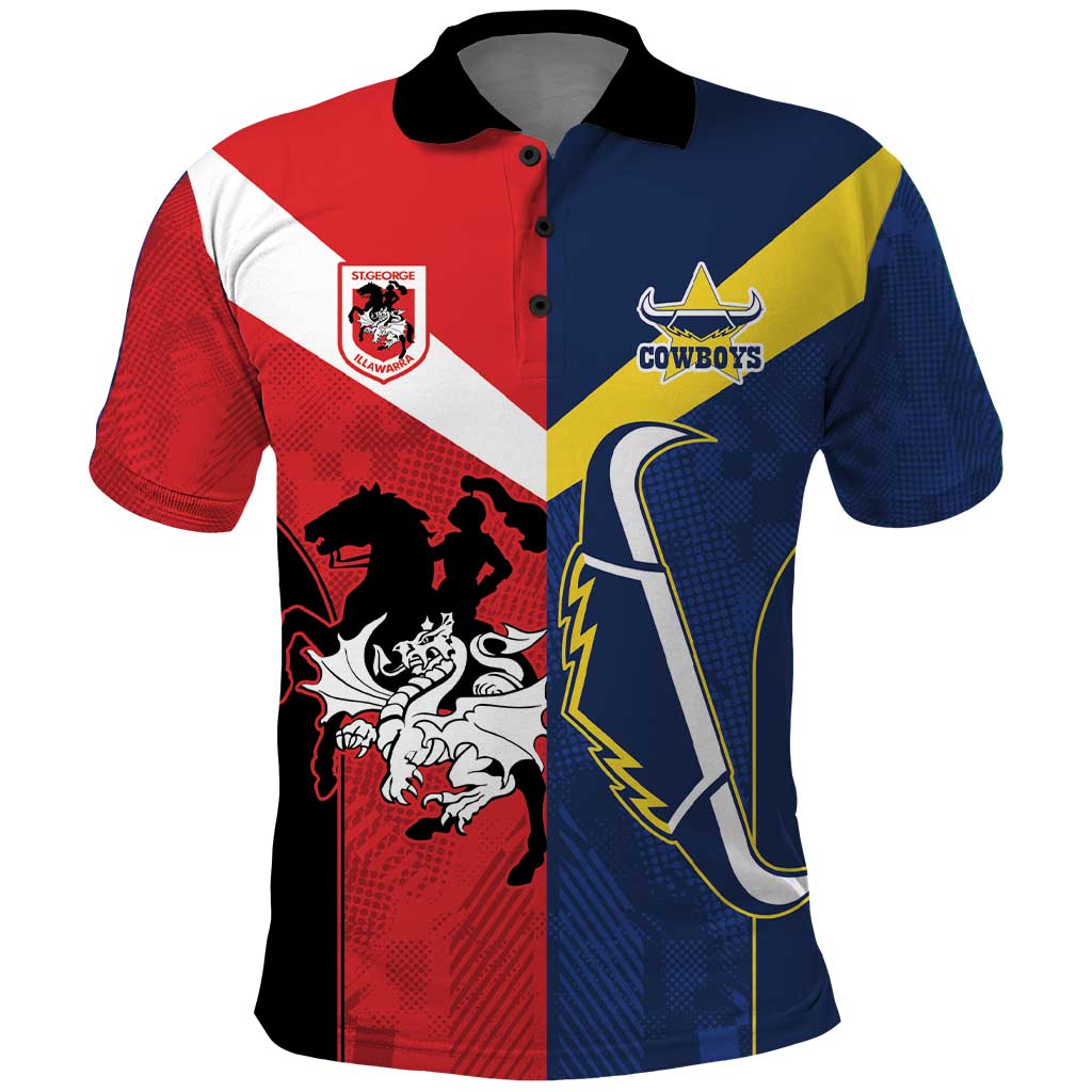 Custom Dragons-Cowboys Combine Storm-Warriors Polo Shirt Sport Style Version 02 LT9 - Vibe Hoodie Shop