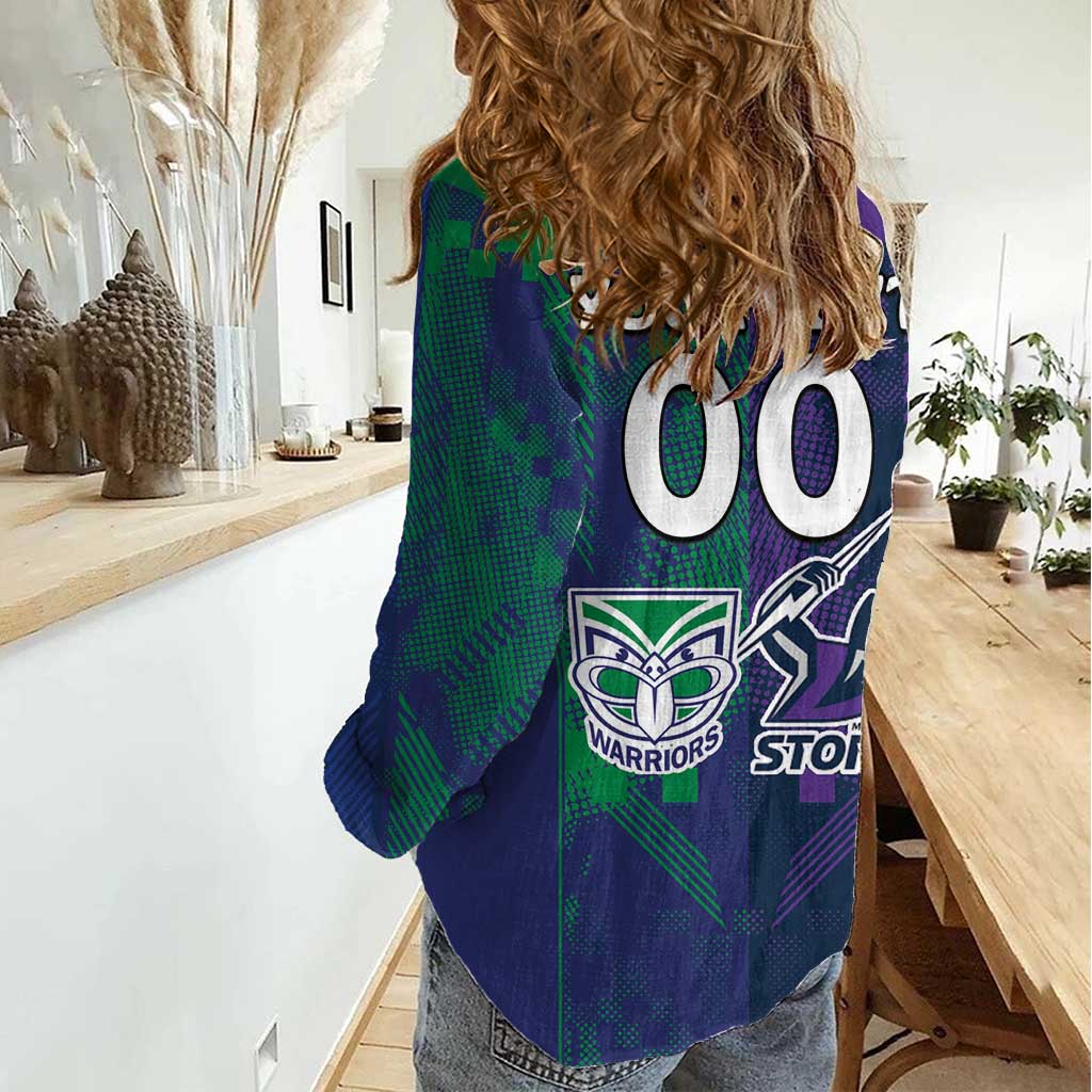 Custom Dragons-Cowboys Combine Storm-Warriors Women Casual Shirt Sport Style Version 02 - Vibe Hoodie Shop