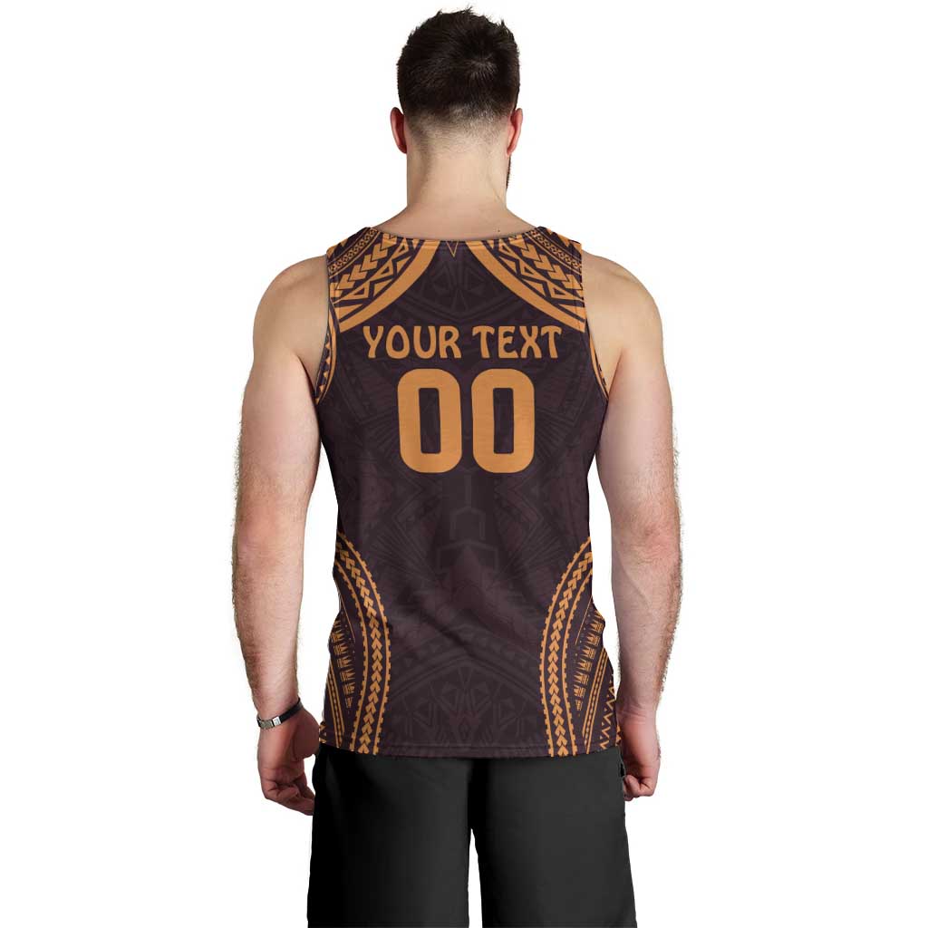 Custom Broncos Rugby Men Tank Top With Polynesian Style - Vibe Hoodie Shop