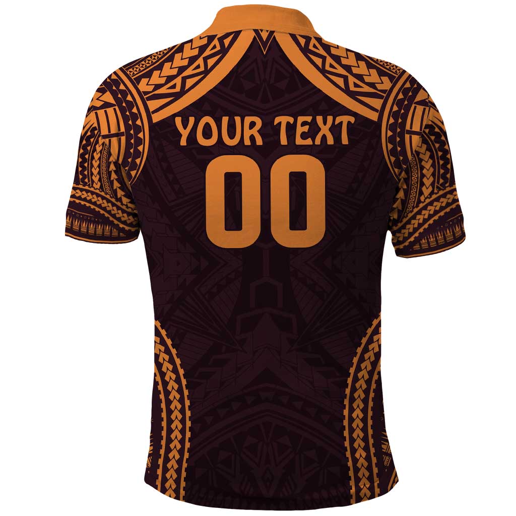 Custom Broncos Rugby Polo Shirt With Polynesian Style LT9 - Vibe Hoodie Shop