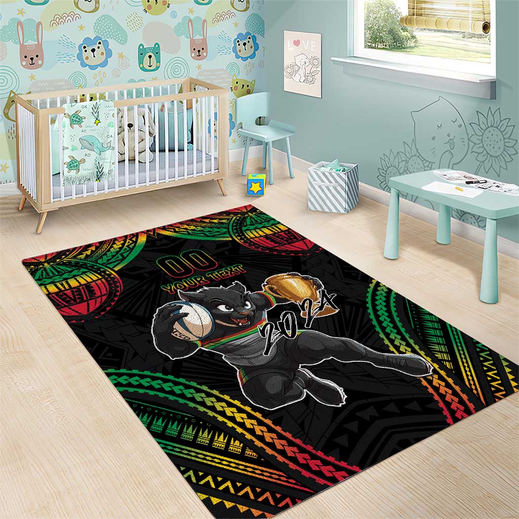 Custom Panthers Champion Grand Final 2024 Area Rug With Polynesian Style - Vibe Hoodie Shop