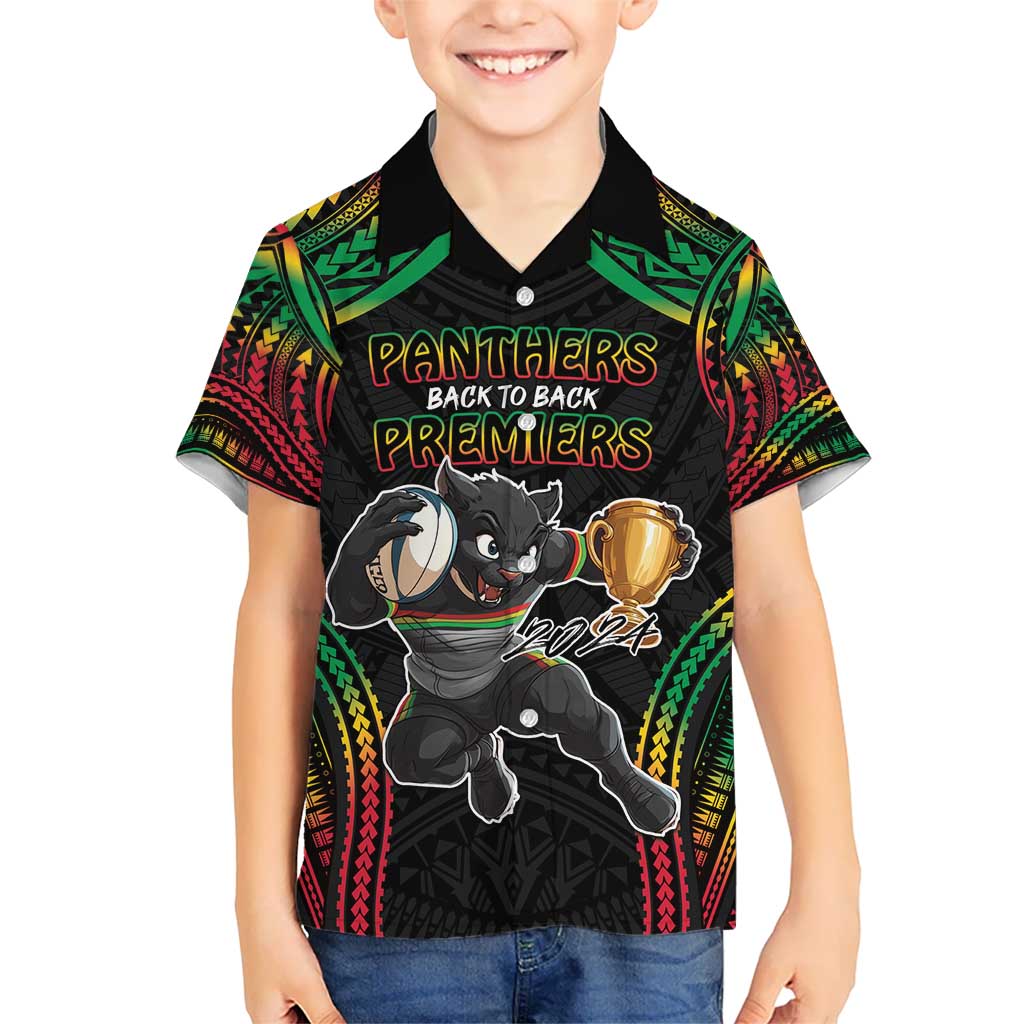 Custom Panthers Champion Grand Final 2024 Hawaiian Shirt With Polynesian Style - Vibe Hoodie Shop