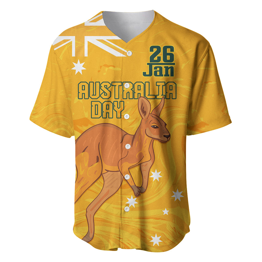 Personalised Matildas Australia Day Baseball Jersey Proud To Be Tillies Gold Version - Vibe Hoodie Shop